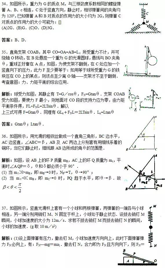 高考物理：150道易错题+30个常考物理模型