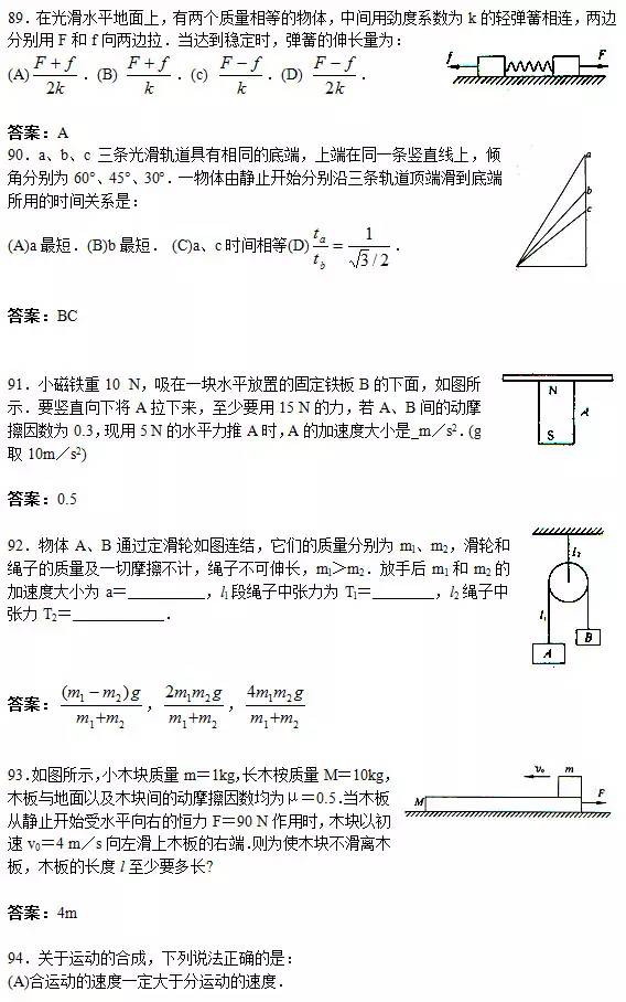 高考物理：150道易错题+30个常考物理模型