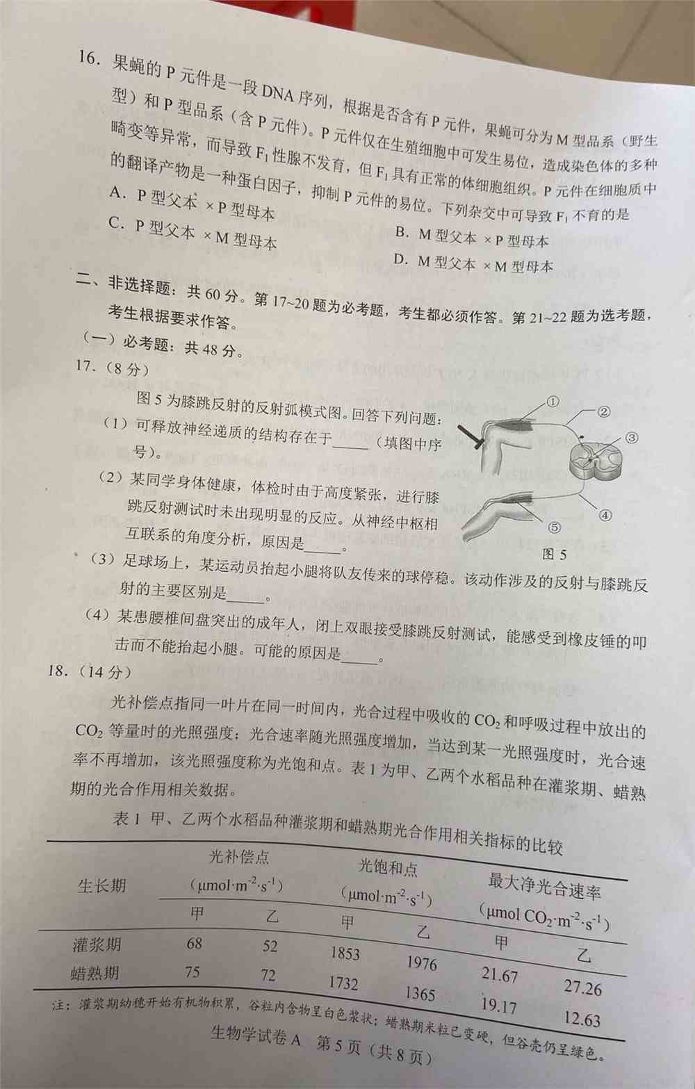 广东省2021年新高考适应性测试生物试题