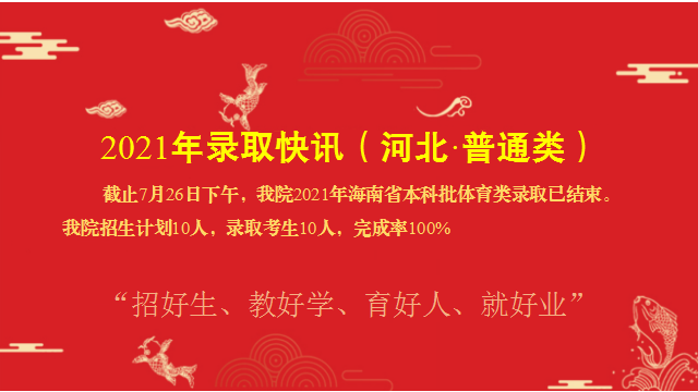 贵州大学明德学院2021年录取快讯（河北·普通类）