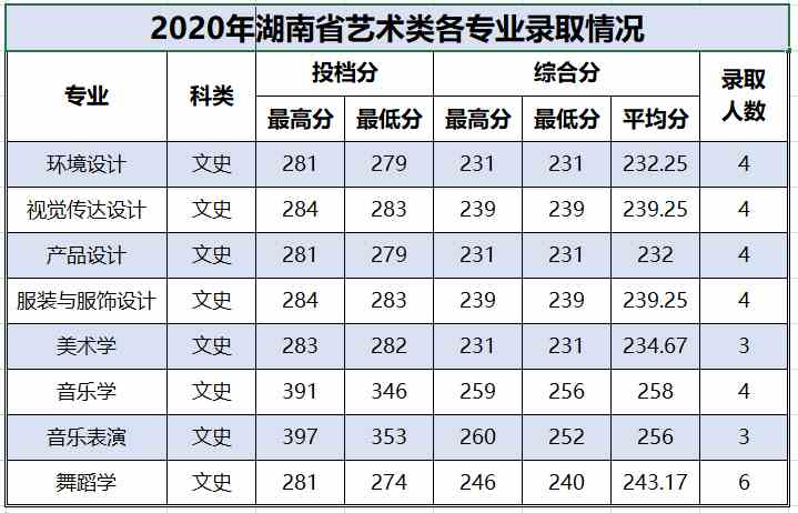 百色学院2020年艺术类本科专业录取分数线