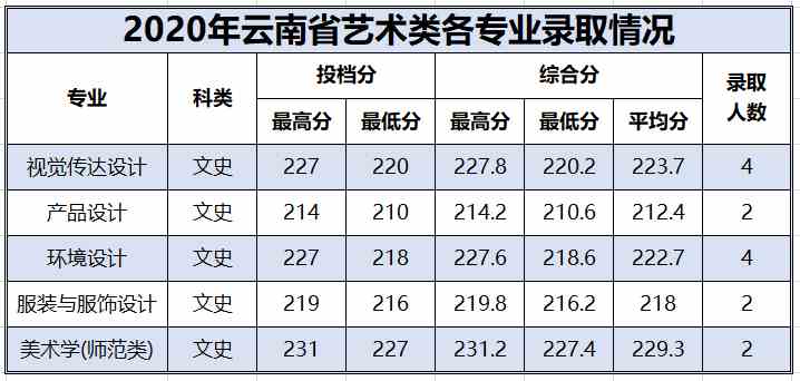 百色学院2020年艺术类本科专业录取分数线