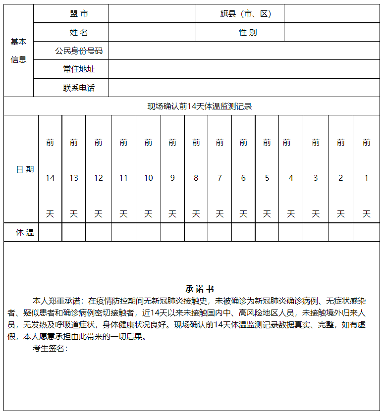 内蒙古：关于做好2022年普通高校招生报名工作的通知