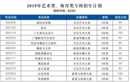 郑州工程技术学院2019年河南省艺术体育类招生计划