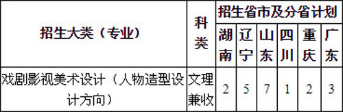 2020年重庆大学美术类本科专业拟招生计划