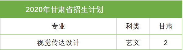 西安科技大学高新学院2020年艺术类本科招生计划