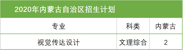 西安科技大学高新学院2020年艺术类本科招生计划