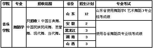 2021年青岛大学艺术类本科专业招生计划