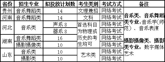 2021年扬州大学艺术类专业拟招生计划