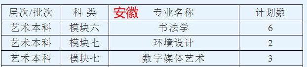 西安思源学院2021年艺术类本科专业招生计划