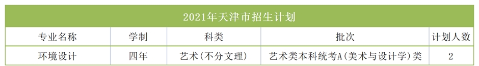 西安科技大学高新学院2021年艺术类本科专业招生计划