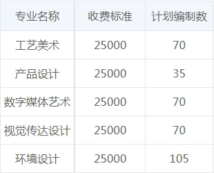 武汉学院2021年湖北省美术类本科专业招生计划