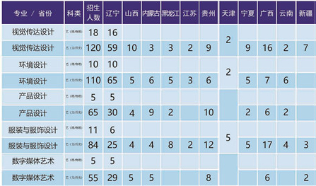 大连工业大学艺术与信息工程学院2021年美术类本科专业招生计划