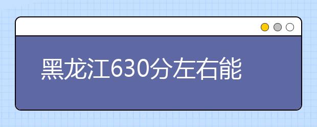 黑龙江高考630分左右能上什么样的大学