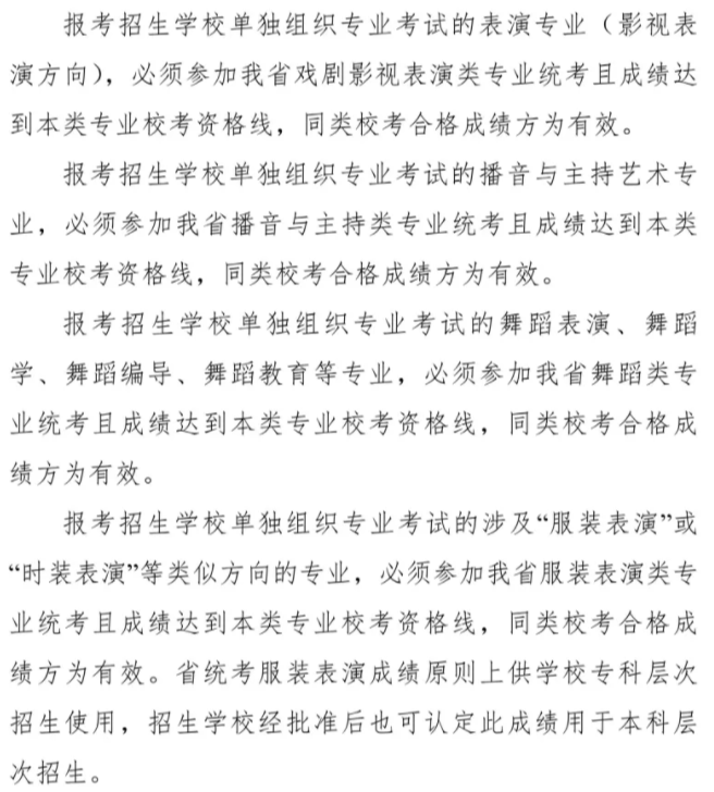 【最新最全汇总】各省2022年艺术类专业校考要求，速看！