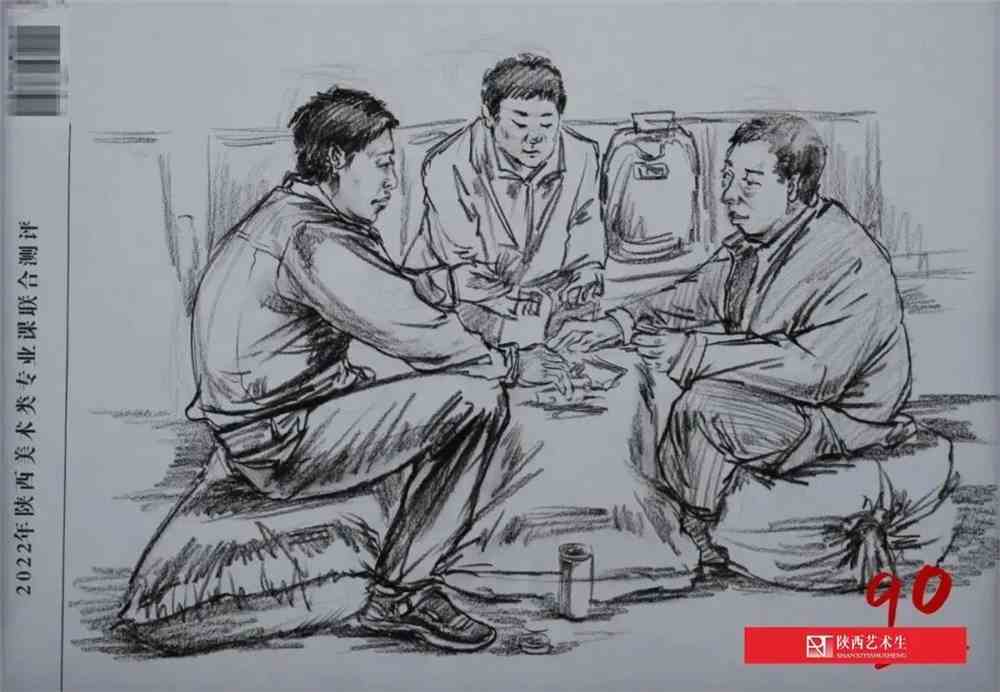 2022陕西美术联合模考高分试卷