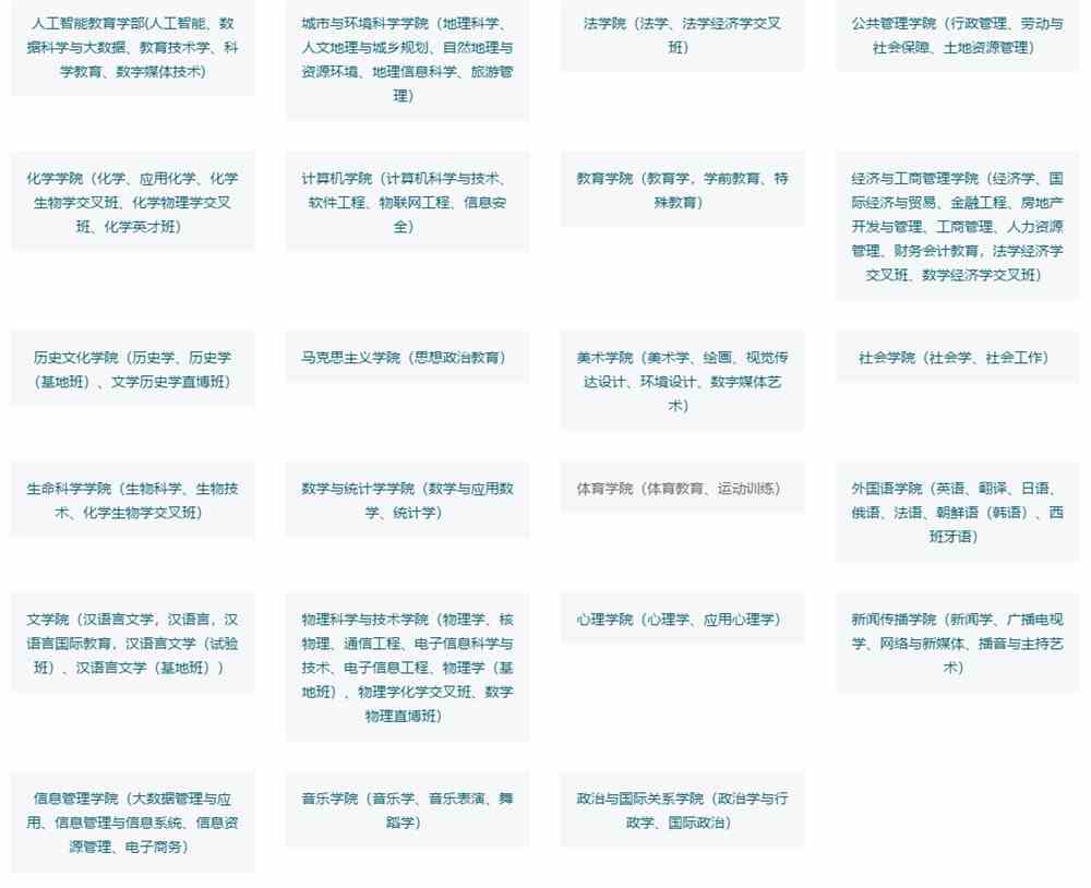 华中师范大学有哪些专业和院系-什么专业比较好