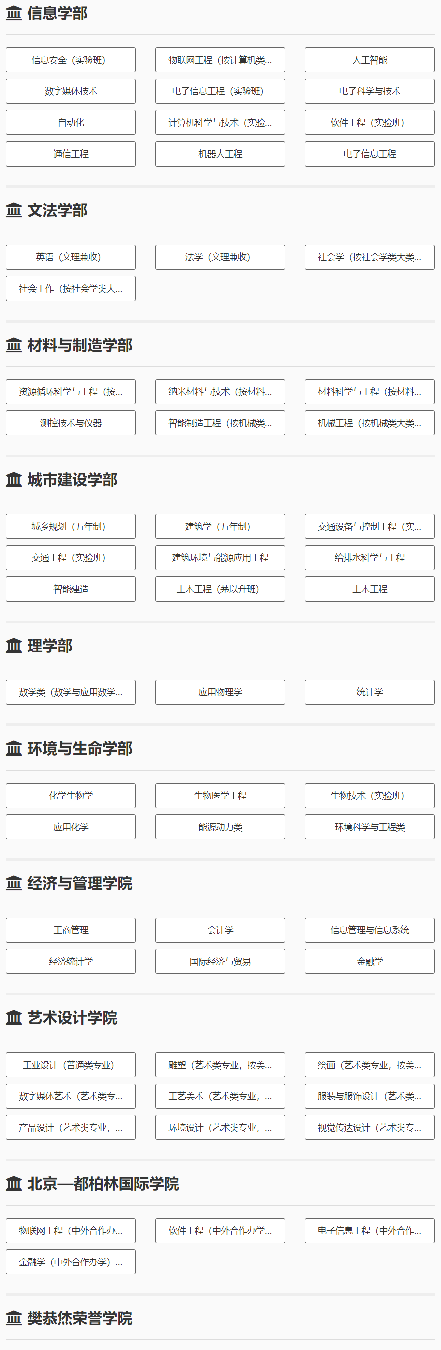 北京工业大学有哪些专业和院系-什么专业比较好