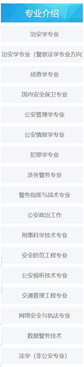 中国人民公安大学有哪些专业-什么专业比较好