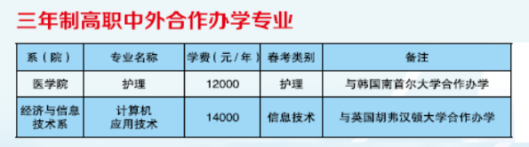 2021枣庄职业学院中外合作办学学费多少钱一年-各专业收费标准