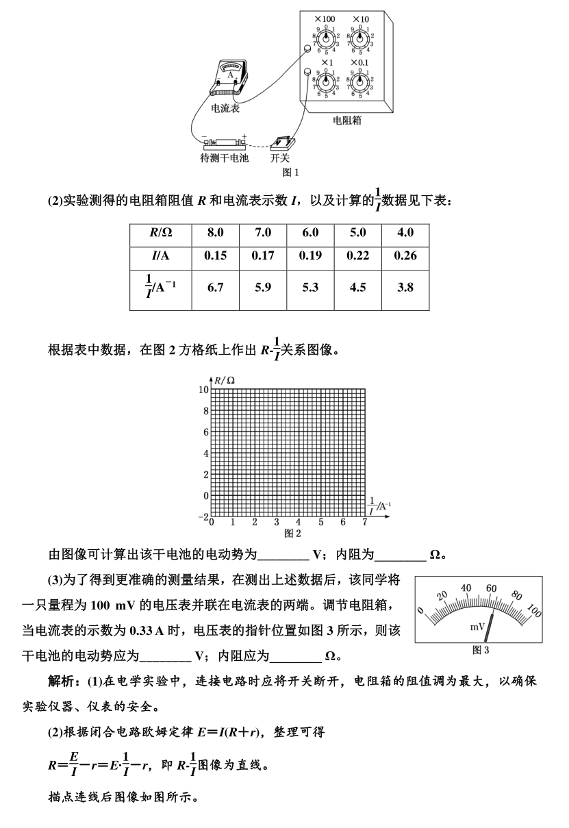 高考物理实验题型专项训练，超全整理