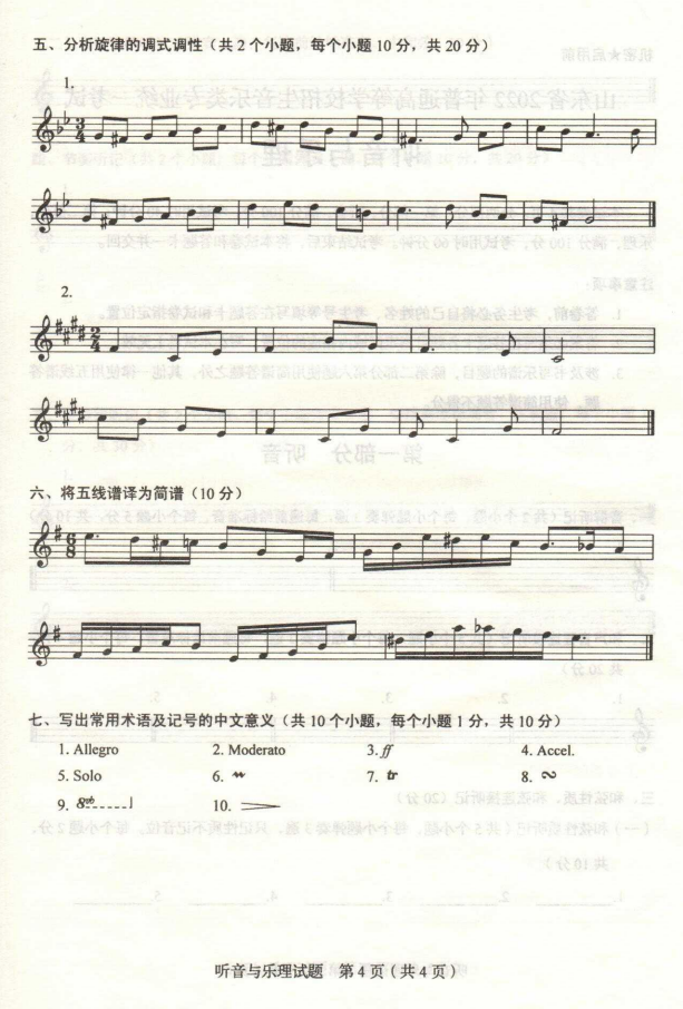 【2022艺考考题】2022年山东艺术统考考题出炉！