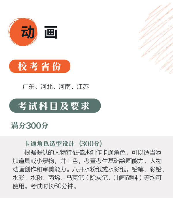 河北传媒学院2022年艺术类校考专业考试科目