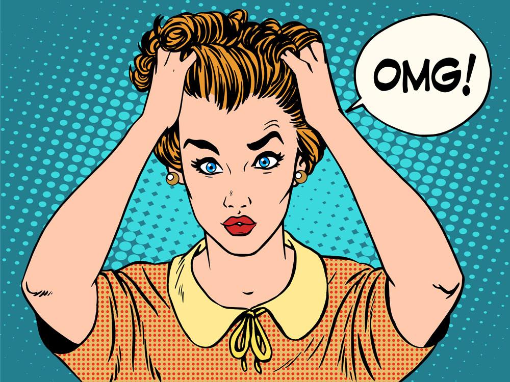 惊愕失色,惊慌失措 惊耳骇木,惊魂不定,惊悸不安,提心吊胆, 大惊小怪