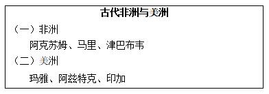 高中历史《古代非洲与美洲》教案
