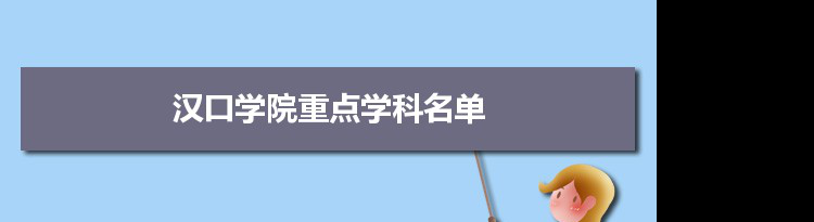 2022年汉口学院学科评估排名及重点学科建设名单