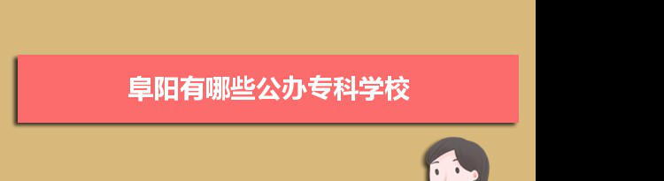 2022年阜阳有哪些公办专科学校及分数线,附具体名单(2所）