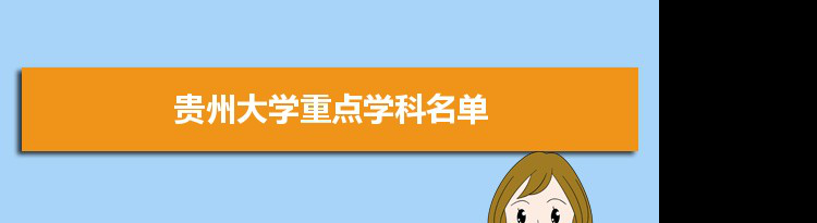 2022年贵州大学学科评估排名及重点学科建设名单