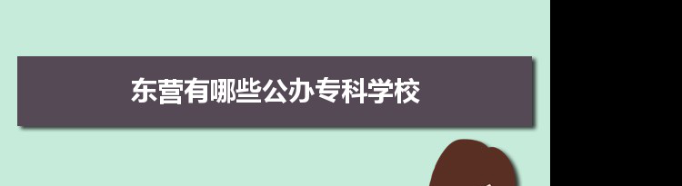2022年东营有哪些公办专科学校及分数线,附具体名单(2所）