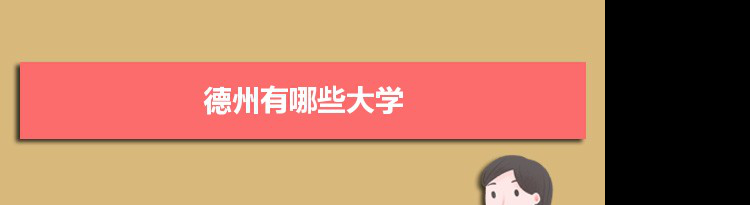 2021年德州有哪些大学及分数线,附具体名单(4所）