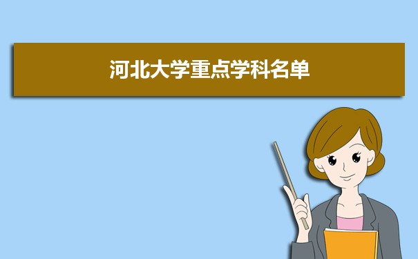 2022年河北大学学科评估排名及重点学科建设名单