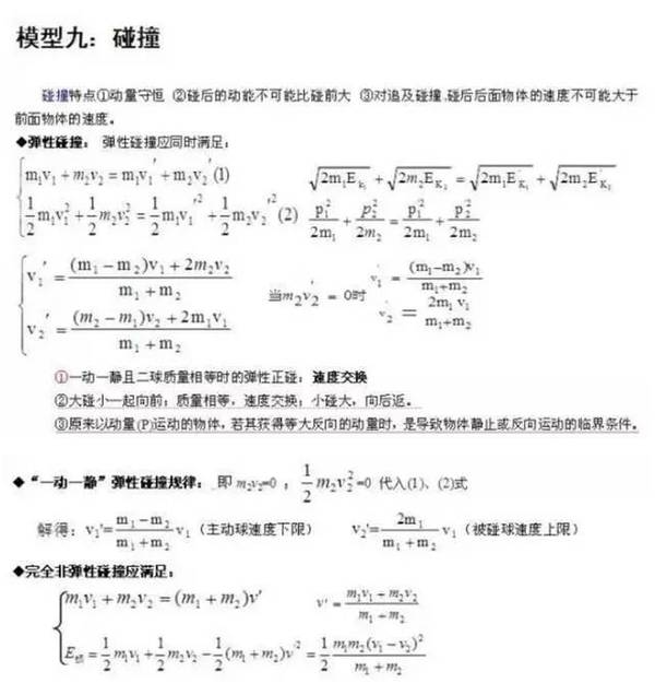 24个易错的高中物理答题模型！记得收藏哦！