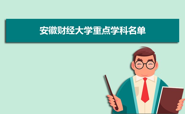 2022年安徽财经大学学科评估排名及重点学科建设名单