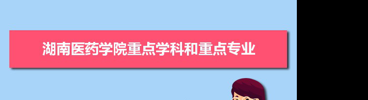 2022年湖南医药学院学科评估排名及重点学科建设名单