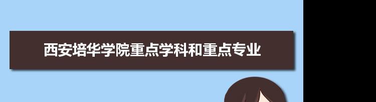 2022年西安培华学院学科评估排名及重点学科建设名单