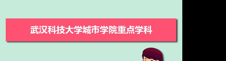 2022年武汉科技大学城市学院学科评估排名及重点学科建设名单