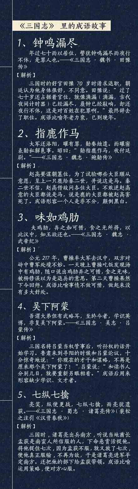 历史典籍里的四字成语故事大全(你知道它们背后的故事吗)