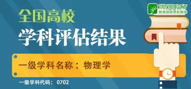 教育部全国第四轮学科评估结果出炉：物理学