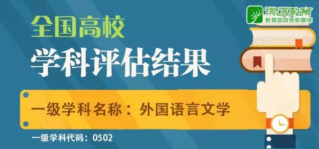 教育部全国第四轮学科评估结果出炉：外国语言文学
