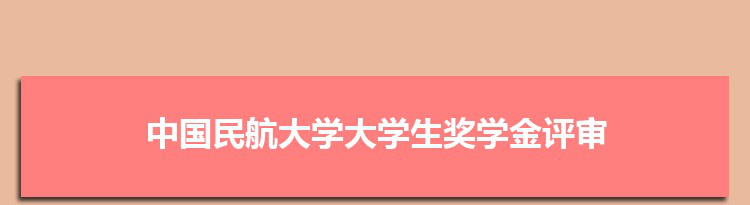 中国民航大学大学生在多项奖学金评审中取得突破