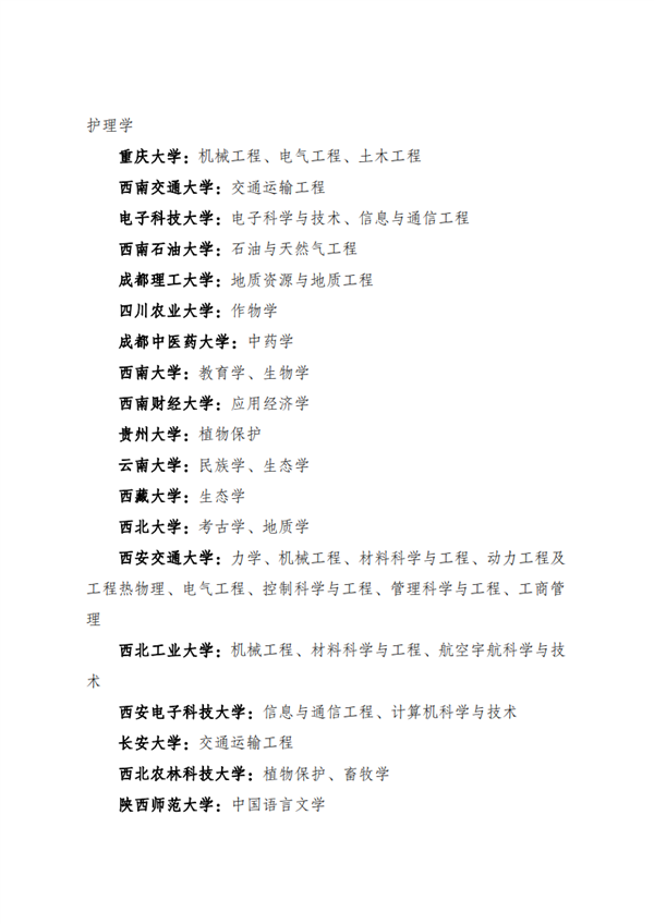 第二轮“双一流”建设高校及学科名单公布2022