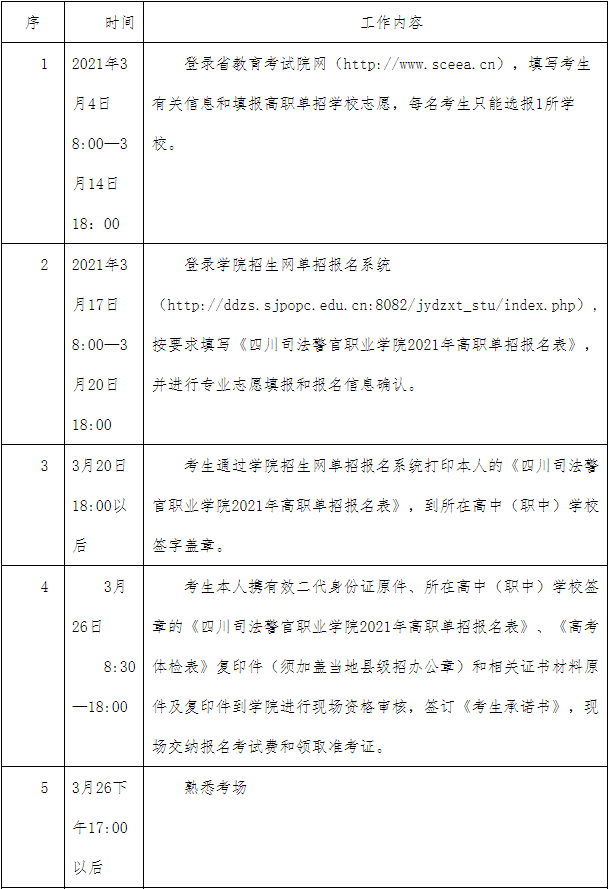 时间安排