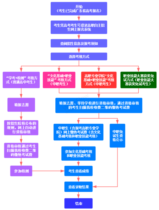 2021年广州工程技术职业学院自主招生报名考试流程