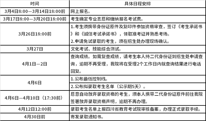 时间安排
