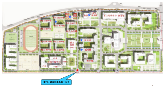 青岛远洋船员职业学院校园分布图