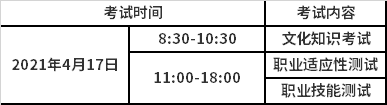 考试时间